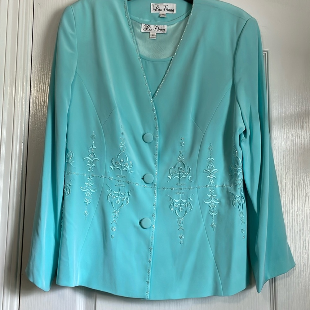 Blue-Green Suit
